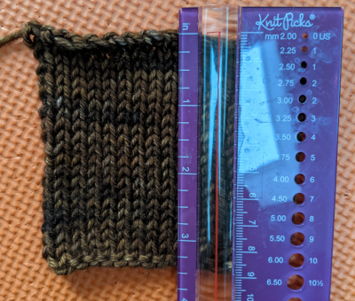 Sweater Swatch: Rows